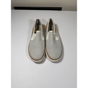 Tommy Bahama Sailor Slip On Sneaker Flat Canvas Stripe Shoes Womens Size 9 B3377